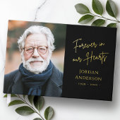 Für immer in unseren Herzen Beerdigungsdenkmal Fot Gästebuch