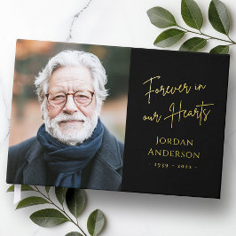 Für immer in unseren Herzen Beerdigungsdenkmal Fot Gästebuch