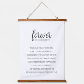 Für immer in unseren Herzen Erinnerung an die Maue Wandteppich Mit Holzrahmen (Vorderseite)