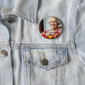 Für immer in unseren Herzen | Erinnerungsfoto Button (Beispiel)