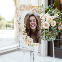 Für immer in unseren Herzen Flora Foto Begrüßung W