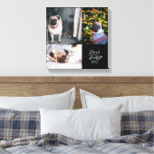 Für immer in unseren Herzen | FotoCollage zur Erin Leinwanddruck (Insitu (Schlafzimmer))