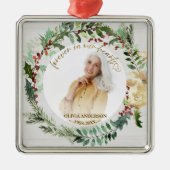 Für immer in unseren Herzen | Gedenkstätte für das Ornament Aus Metall (Vorne)