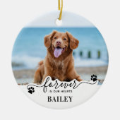 Für immer in unseren Herzen - Gedenkstätte für Hun Keramik Ornament (Vorne)