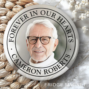 Für immer in unseren Herzen Gedenkstätte voller Fo Magnet