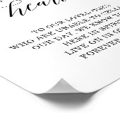 Für immer in unseren Herzen Gedenkzeichen Poster (Ecke)