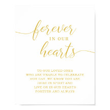 Für immer in unseren Herzen Gedenkzeichen