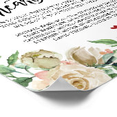 Für immer in unseren Herzen Hochzeitstag Poster (Ecke)