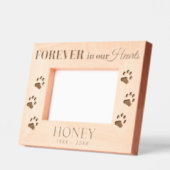 Für immer in unseren Herzen in liebevollen Erinner Geätzte Rahmen (Links)