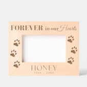 Für immer in unseren Herzen in liebevollen Erinner Geätzte Rahmen (Vorderseite)