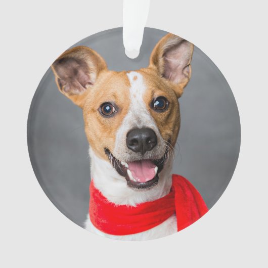 Für immer in unseren Herzen maßgeschneidertes Foto Ornament (Vorderseite)