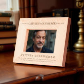 Für immer in unseren Herzen Moderne Einfach Minima Geätzte Rahmen