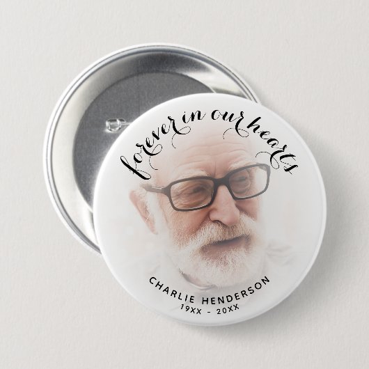 Für immer in unseren Herzen oder Foto-Tribut mit b Button (Vorne & Hinten)