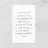 Für immer in unseren Herzen personalisierte Bestat Visitenkarte (Rückseite)