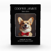 Für immer in unseren Herzen Pet Loss Memorial Keep Fotoblock (Vorderseite)