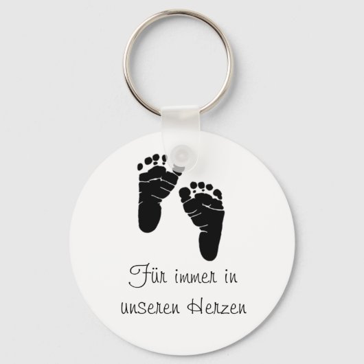 Für immer in unseren Herzen Schlüsselanhänger (Vorderseite)