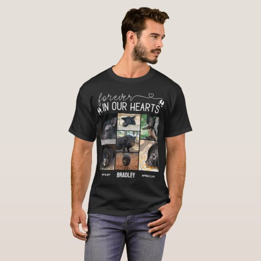 Für immer in unseren Herzen Schweinepest-Gedächtni T-Shirt (Vorne ganz)