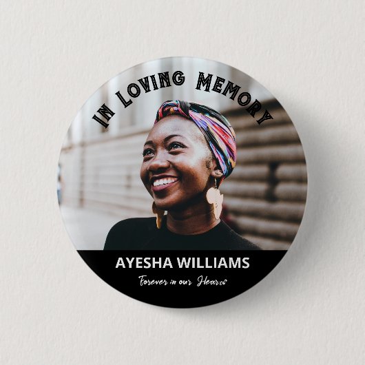 Für immer in unserer Erinnerungsschaltfläche Button (Vorderseite)