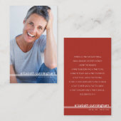 Für immer in unserer Foto-Bestattungskarte Visitenkarte (Vorne/Hinten)