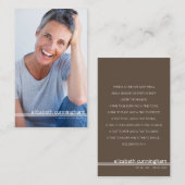 Für immer in unserer Foto-Bestattungskarte Visitenkarte (Vorne/Hinten)