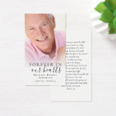 Für immer in unserer Foto-Gedenkkarte (Schreibtisch)