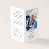 Für immer in unserer Foto-Gedenkkarte (Vorderseite)