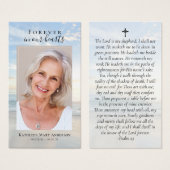 Für immer in unserer Foto-Gedenkkarte (Vorne & Hinten)