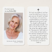 Für immer in unserer Foto-Gedenkkarte (Vorne & Hinten)
