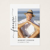 Für immer in unserer Gedenkkarte für die Herzbeerd (Vorderseite)