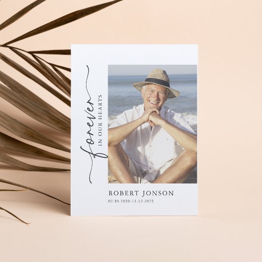 Für immer in unserer Gedenkkarte für die Herzbeerd