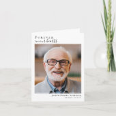 Für immer in unserer Gedenkkarte für Herzklopfen (Vorderseite)