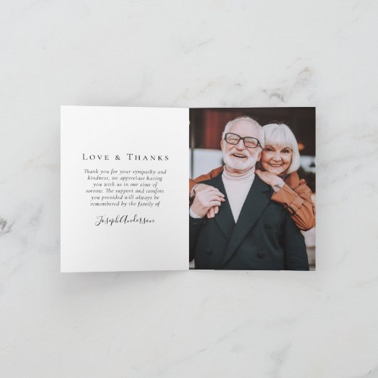 Für immer in unserer Gedenkkarte für Herzklopfen (Innenseite)