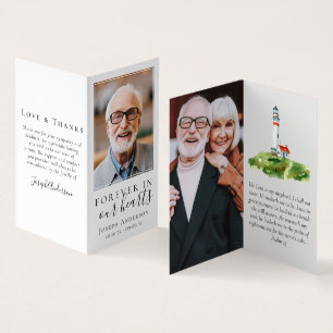 Für immer in unserer Gedenkkarte für Herzklopfen Visitenkarten