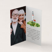 Für immer in unserer Gedenkkarte für Herzklopfen Visitenkarten (Innenseite)