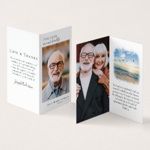 Für immer in unserer Gedenkkarte für Herzklopfen Visitenkarten