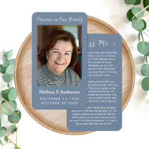 Für immer in unserer Herz-Begräbniskarte