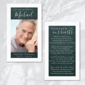 Für immer in unserer Herz-Foto-Gedenkkarte