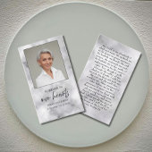 Für immer in unserer Herz-Foto-Gedenkkarte Begleitkarte