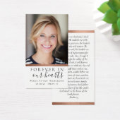 Für immer in unserer Herz-Gedächtniskarte (Schreibtisch)