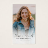 Für immer in unserer Herz-Gedächtniskarte (Vorderseite)