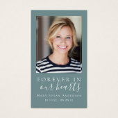 Für immer in unserer Herz-Gedenkkarte (Vorderseite)