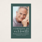 Für immer in unserer Herz-Gedenkkarte (Vorderseite)