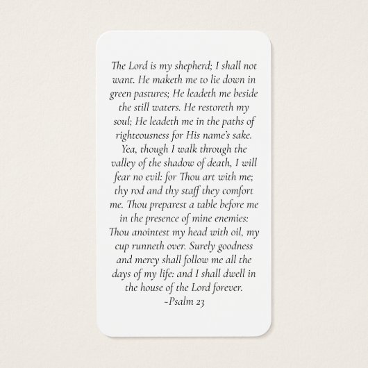 Für immer in unserer Herz-Gedenkkarte (Rückseite)