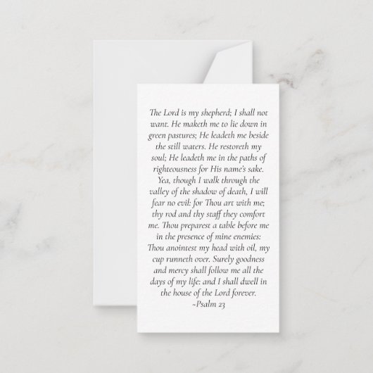 Für immer in unserer Herz-Gedenkkarte Mitteilungskarte (Rückseite)