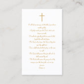 Für immer in unserer Herz Monogram Beerdigungskart Visitenkarte (Rückseite)