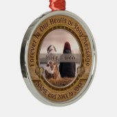 Für immer in unserer Herz-Verzierung, Ihr FOTO, Ornament Aus Metall (Rechts)