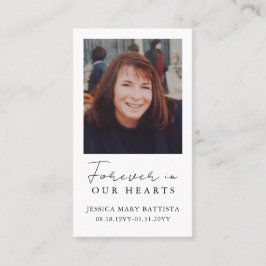 Für immer in unserer Herzensbeerenkkarte Visitenkarte