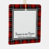 Für immer in unserer Herzkatze Keramikornament (Rechts)