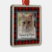 Für immer in unserer Herzkatze Ornament Aus Metall (Rechts)