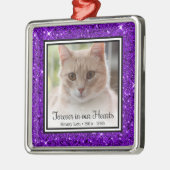 Für immer in unserer Herzkatze Ornament Aus Metall (Links)